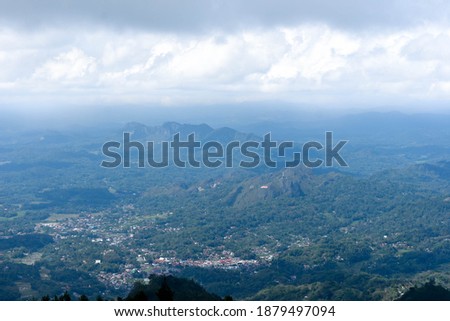 the view of Toraja land district seen from above