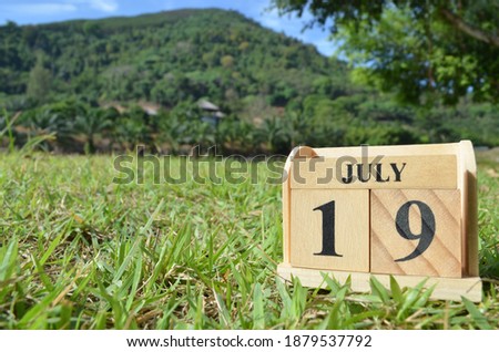 July 19, Country background for your business, empty cover background.