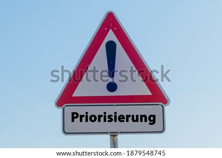 Symbolic Sign Prioritization german "Priorisierung"