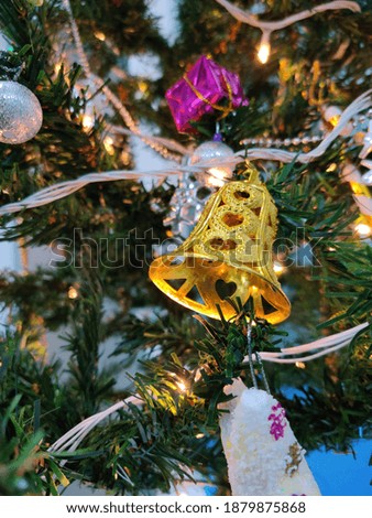 Christmas Tree with Golden Bell
