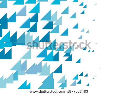 Abstract pattern with blue triangles. Modern geometric banner. Vector illustration. Flat style design.