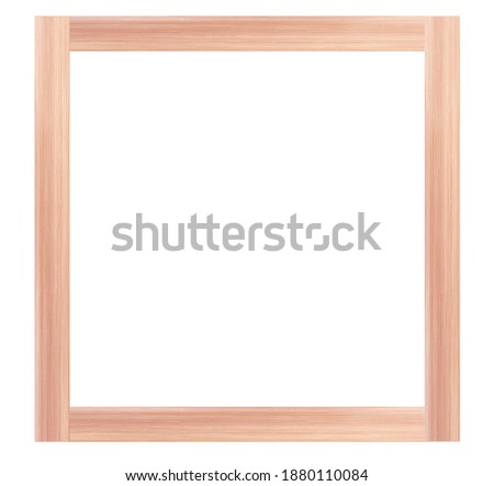 Wood frame or photo frame isolated on the white background
