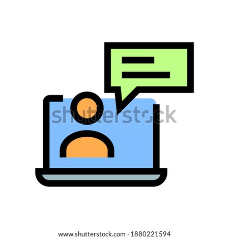 Message Icon, Chat Bubble Editable stroke. Communication linear icon. The symbol can denote Dialogue, speak. Vector illustration Isolated.