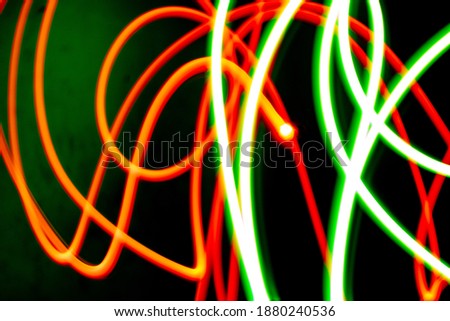 abstract background with green and white lines