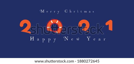 2021 HAPPY NEW YEAR, Christmas and happy new year. Vector, Design template Celebration typography poster, banner or greeting card.
