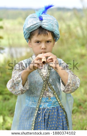 Handsome cute little turkish boy

