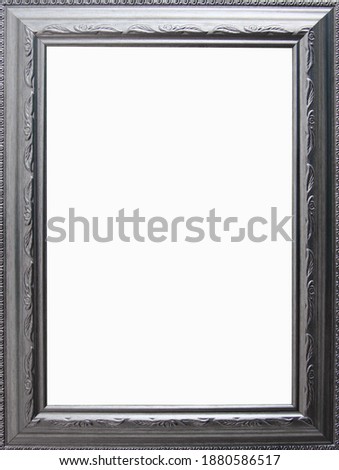 silver frame frame isolated on white