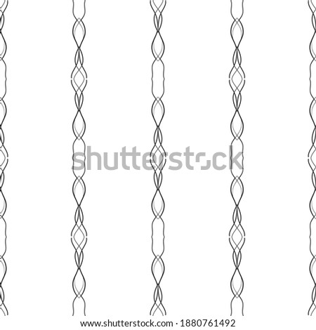 Seamless lace vector. Black lace on white background. Black and white graphics. Art Nouveau and art Deco pattern.For design and decor.Lace strips.