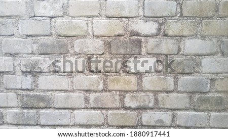 Rusted Brick Pattern of old house wall
