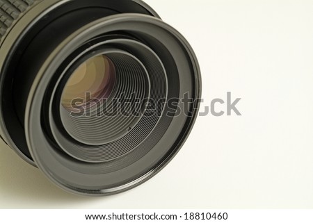 Close up of camera lens