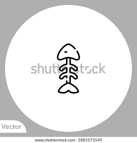 Fish icon sign vector,Symbol, logo illustration for web and mobile