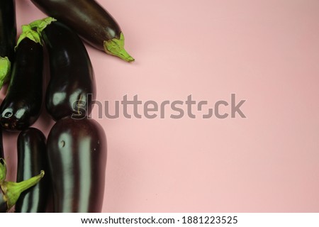 Aubergine eggplant isolated on white. Quality photo for your project.