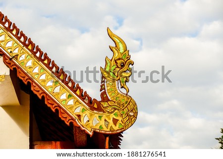 chinese dragon on the roof, digital photo picture as a background