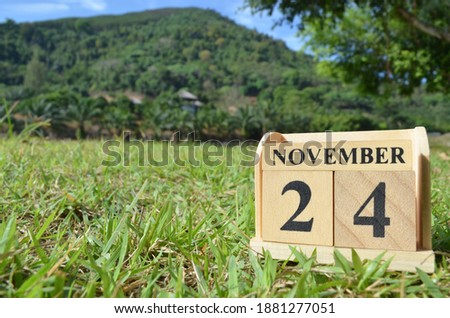 November 24, Country background for your business, empty cover background.