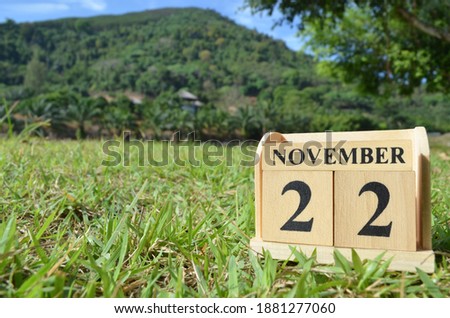 November 22, Country background for your business, empty cover background.