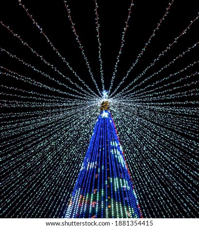 Abstract blurred defocused glitter bokeh background Led Christmas Lights, Firework Lights Displays