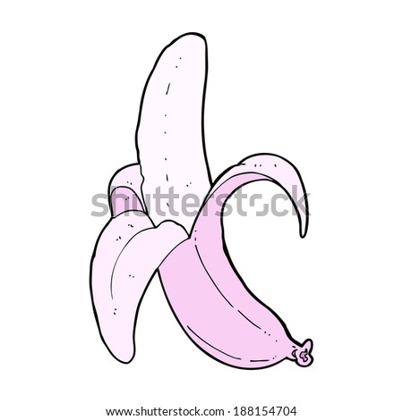 cartoon pink banana