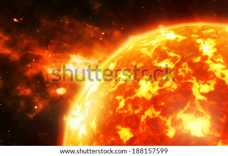The sun - Background elements of this image furnished by NASA