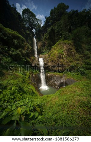 Uci Waterfall in West Java Royalty-Free Stock Photo #1881586279