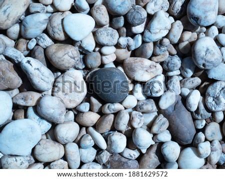 white stone background. shiny pebble beach