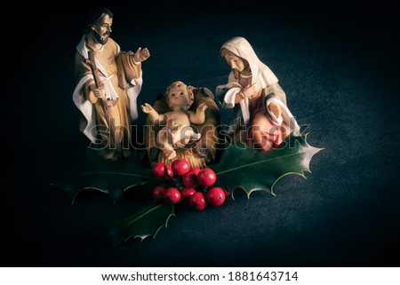 representation of the Nativity, still life