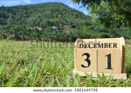 December 31, Country background for your business, empty cover background.
