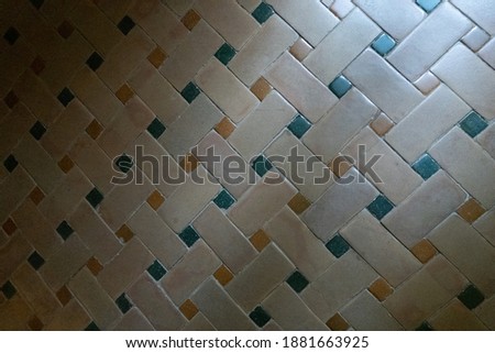 Old and colorful tiles pattern
