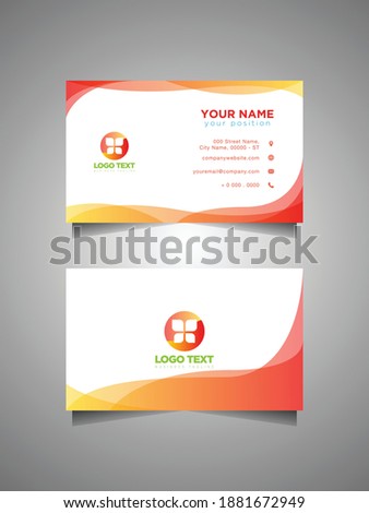Modern luxury professional business card template design Free Vector, Vector creative business card template with logo, Personal visiting card with company logo. Vector illustration Stationery design