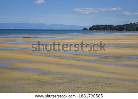 PANORAMIC BEACH VIEW FROM ABEL TASMAN NEW ZEALAND