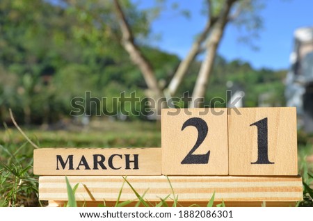 March 21, Cover natural background for your business.