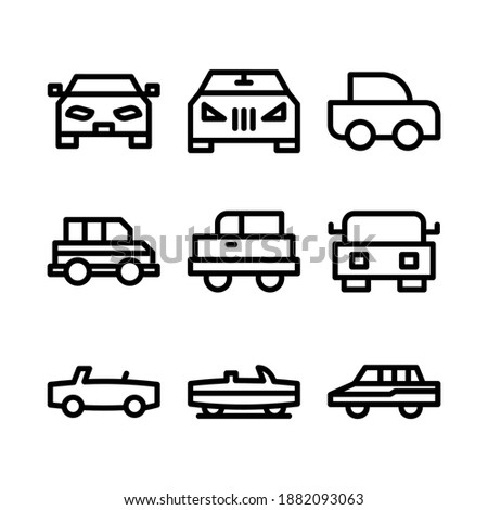 car icon or logo isolated sign symbol vector illustration - Collection of high quality black style vector icons
