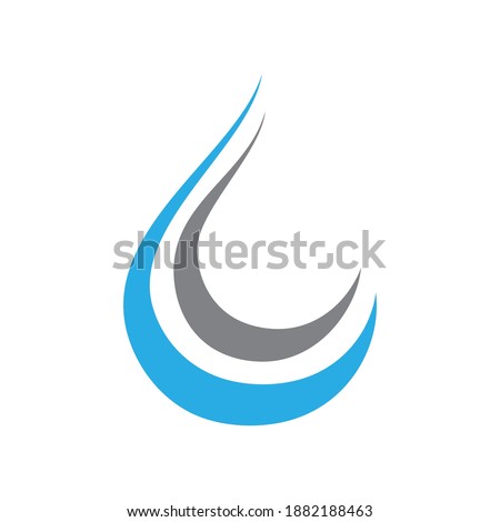 water logo design template vector illustration