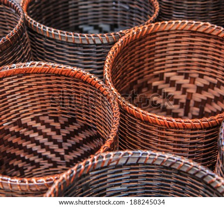 Wicker is made from bamboo and rattan