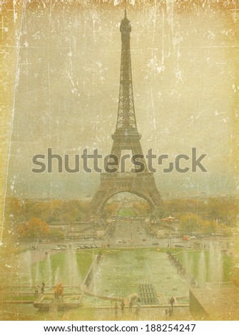 Paris- vintage style picture 