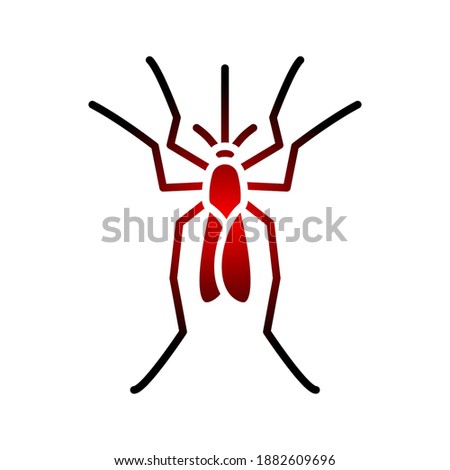 mosquito icon. midge sign. vector illustration