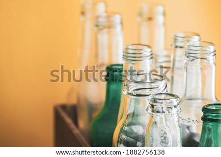 Empty Glass Bottles for Recycling Royalty-Free Stock Photo #1882756138