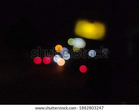 Street Bokeh in the dark night, blurry background color wallpaper
