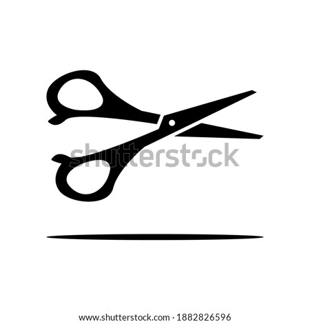 Scissor icon vector on white background