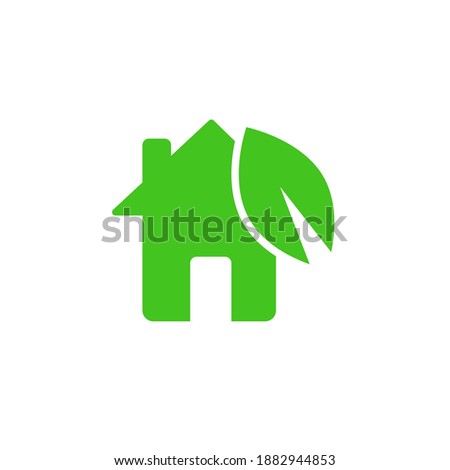 Green house icon on white background, vector illustration