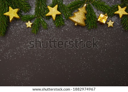 Black Christmas and Winter background