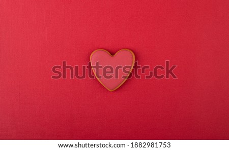 red heart on a red background, with space for text. background for Valentine's day, mother's day
