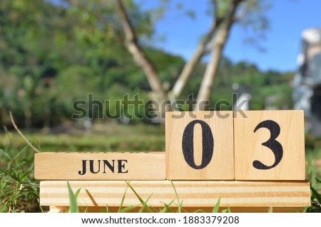 June 3, Cover natural background for your business.