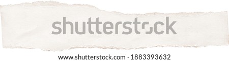 Deckle edges paper tears on the white isolated background. Creative colorful collage pieces of paper textures. Royalty-Free Stock Photo #1883393632