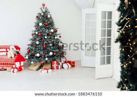 Holiday New Year happy Christmas tree decor