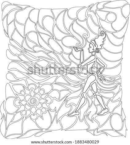 
Hand drawn vector illustration. Virgo horoscope.
Astrology. Zodiac. Colored puzzles. Graphics Coloring book.