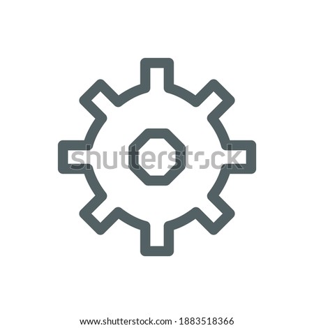 Cog icon for graphic design projects