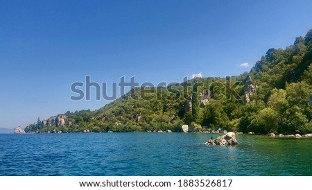 Picture of Ohrid lake in summer 