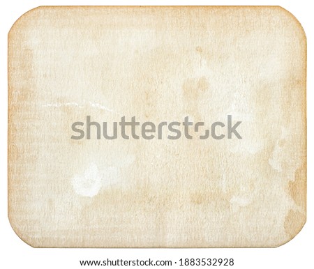 Used cardboard sheet. Old stained paper texture background