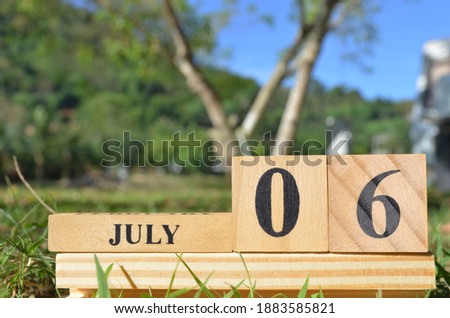 July 6, Cover natural background for your business.