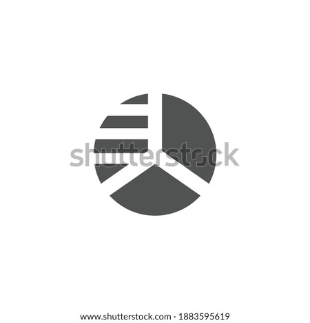 Analytics Research Icon Isolated on Black and White Vector Graphic 